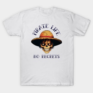 Pirate Life No Regrets Anime T-Shirt